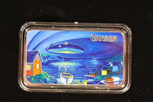 1 oz. Pure Silver Glow-in-the-Dark Coin - Canada's Unexplained Phenomena: Clarenville