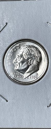 2004-D Roosevelt US Dime ~ Gem/Choice Brilliant Uncirculated MS63+