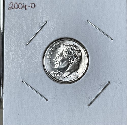 2004-D Roosevelt US Dime ~ Gem/Choice Brilliant Uncirculated MS63+