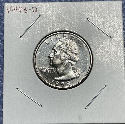 1998-D Washington Quarter • Brilliant Uncirculated MS60++ Direct from US Mint Set