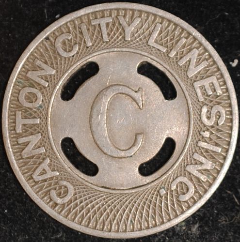 Canton City Lines, INC. (Canton, OH) Fare Token OH 125N