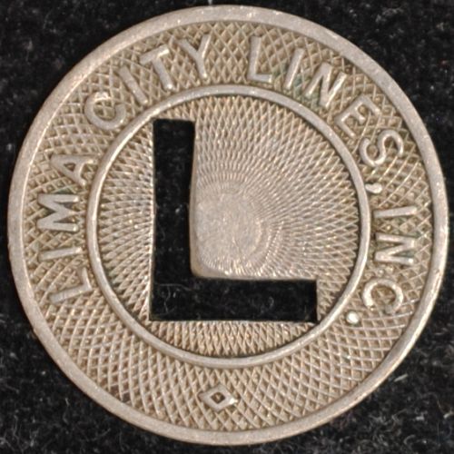 Lima City Lines, INC. (Ohio) Fare Token OH 450F