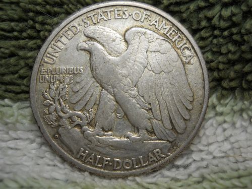 1935-D Walking Liberty Half Dollar.  Extremely Fine Grade.  Original Surfaces. 1
