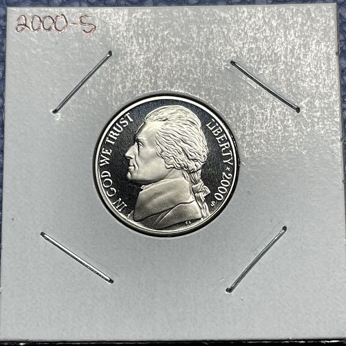 2000-S Proof (Proof Set) Cameo Jefferson Nickel