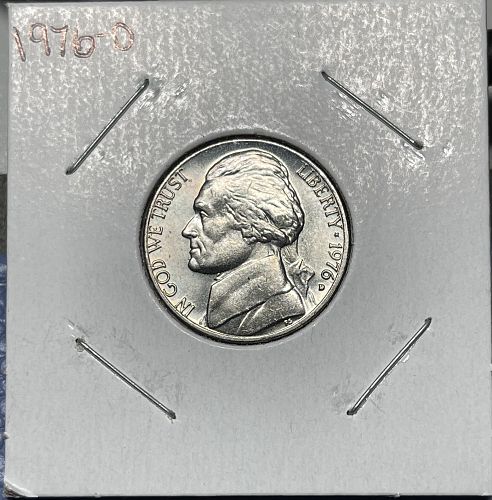 1976-D Jefferson Nickel • Brilliant Uncirculated MS60++