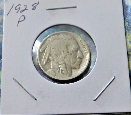 1928 P Buffalo//Indian Head Nickel