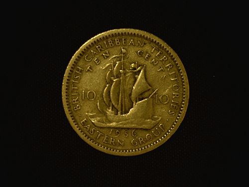 BRITISH EAST CARRIBBEAN TERRITORIES	KM5	10 Cents		1956