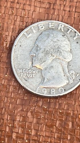 Liberty with excess metal, Mint Mark not visible due to excess metal