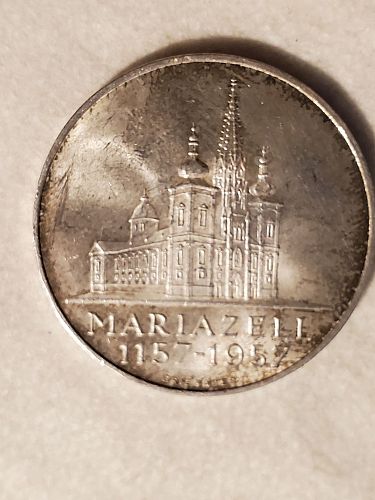 1957 Austria 25 schilling coin