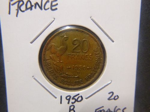 FRANCE 1950 B  20  Francs