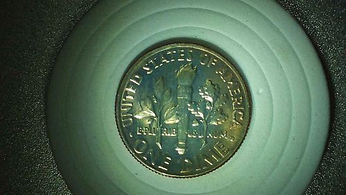 1970 P and D uncirculated and S proof Roosevelt dimes.