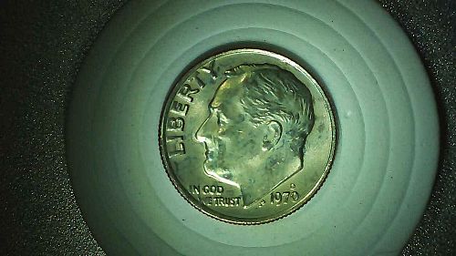 1970 P and D uncirculated and S proof Roosevelt dimes.