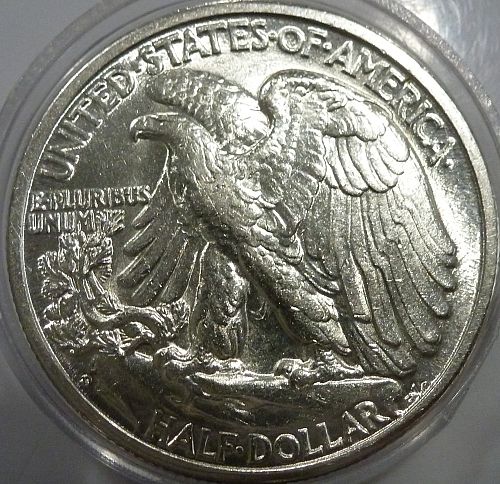 1945-D Brilliant Uncirculated Walking Liberty Half Dollar  BU ( 250-O  )