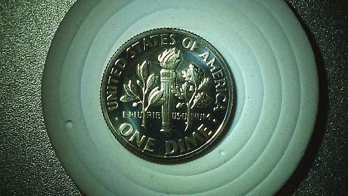 1970 P and D uncirculated and S proof Roosevelt dimes.