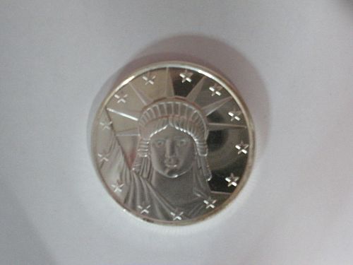 Lady Liberty Silver .999 Round 1 oz SilverTowne  BU