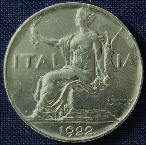 Italy - 1922 - 1 Lira [#1]