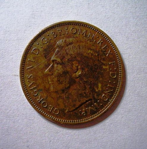 1940 Great Britain Penny KM-845   AU Condition