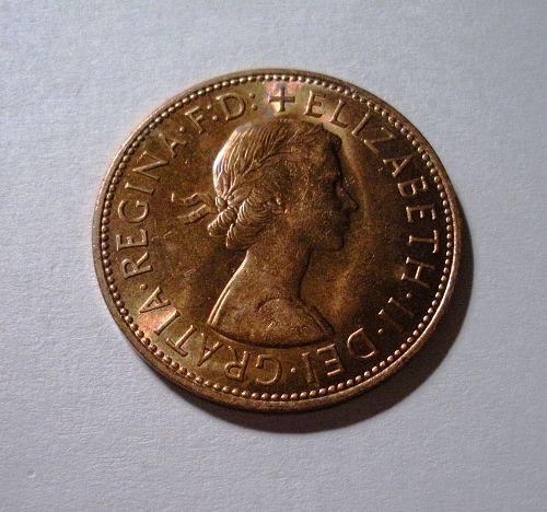 1967 Great Britain Penny KM-897  About Uncirculated