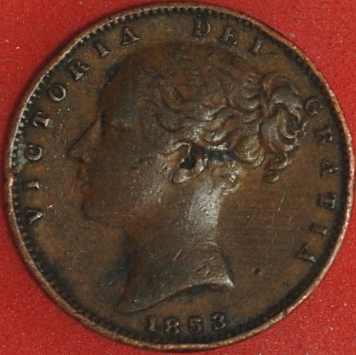 1853 Great Britain Farthing VF