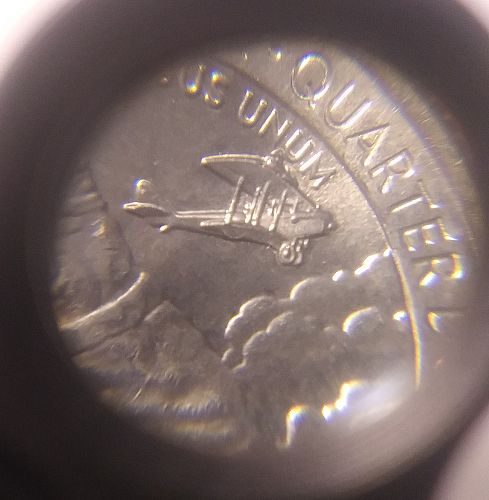 2023 Bessie Coleman 25c Die Chip on Airplane Error