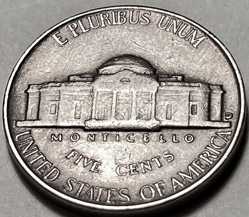 1953 D Jefferson Nickels