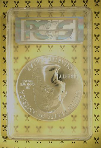 2015 Blue Ridge Parkway 5 Oz SILVER Quarter PCGS MS 69 PL Mercanti w/FREE GOLD*