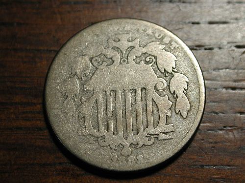 1882 Shield Nickel   NIce