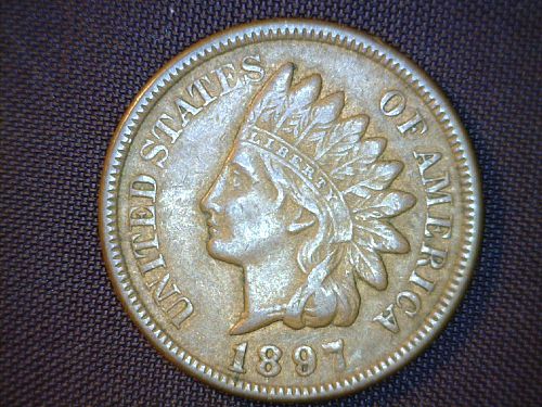 1228	USA		1 Cent	Indian Head	1897		XF45