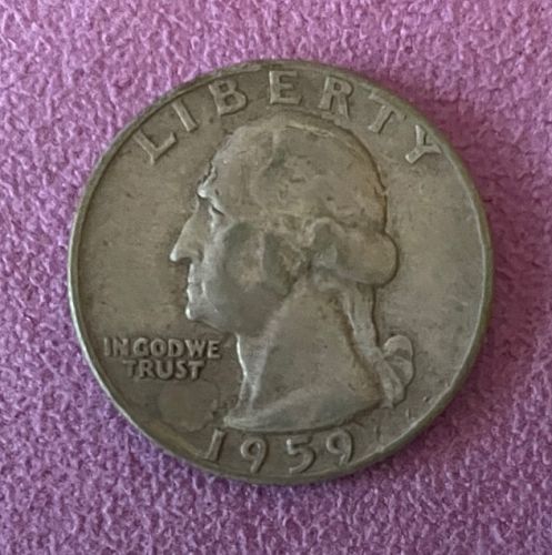 1959 P Washington Quarter, 90% Silver