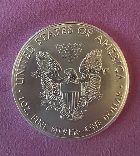 2018 W American Silver Eagle Bullion Coin, BU