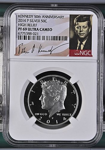 2014-P NGC PF69UCAM 50th Anniversary High Relief Silver Proof