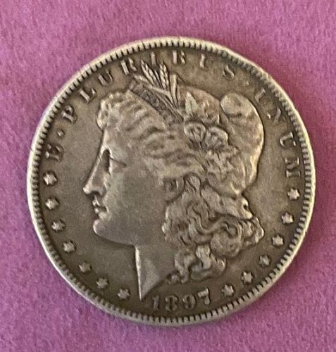 1897 O Morgan Dollar, 90% Silver