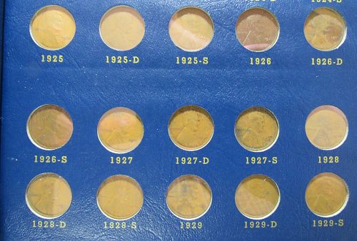 1909 to 1974 Partial Lincoln Cent Set, 175 Coins in circulated condition