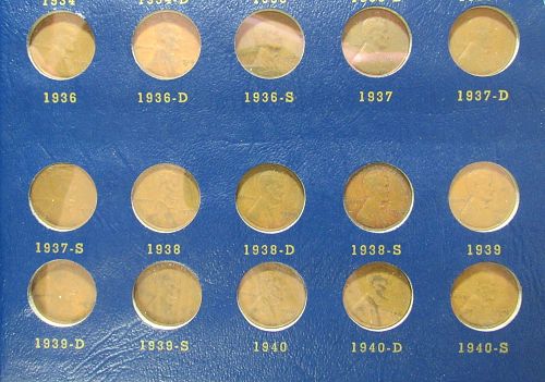 1909 to 1974 Partial Lincoln Cent Set, 175 Coins in circulated condition