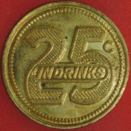 The Desert Inn Chicago 25&cent; In Drinks Token