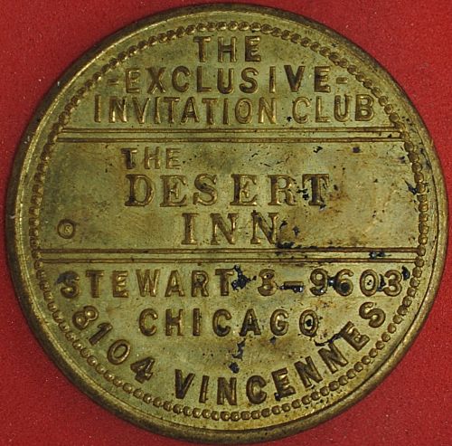The Desert Inn Chicago 50¢ In Drinks Token