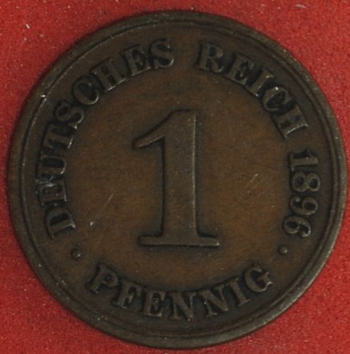 1896F Germany/Empire Pfennig VF