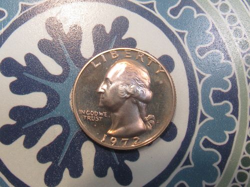 1972 S WASHINGTON QUARTER      bt52