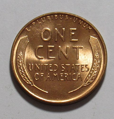 1958 D Lincoln Wheat Cent, BU