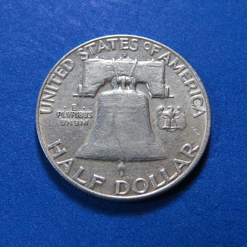 1960-D FRANKLIN HALF DOLLAR (90% SILVER) LOT D909