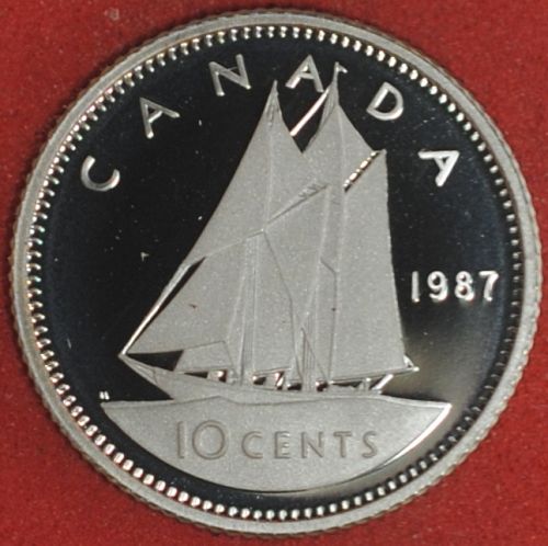 1987 Canada Dime Proof