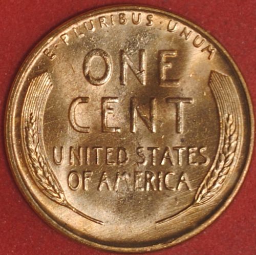 1955S Wheat Ear Cent BU