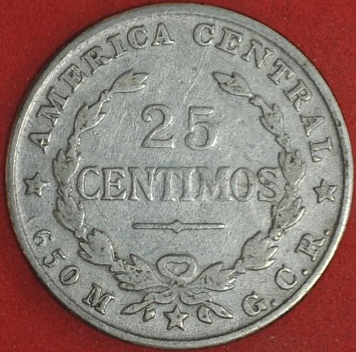 1924 Costa Rica 25 Centimos VG