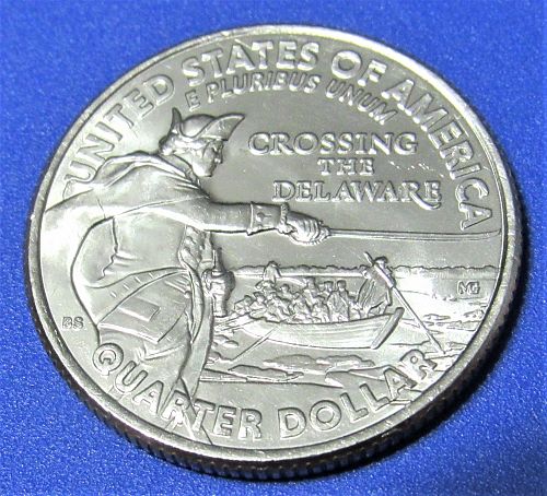 2021-P 25 Cents - Crossing the Delaware Washington Quarter