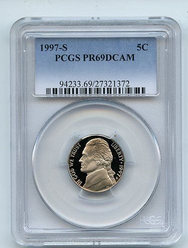 1997  S  PROOF  PF69  JEFFERSON NICKEL