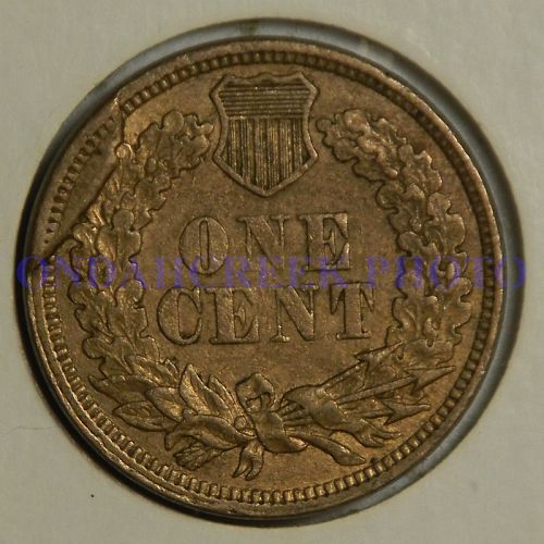 1862 Indian Head Cent Retained Cud Error