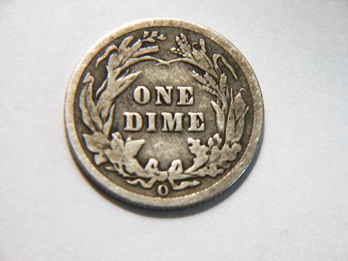 1902-O Silver Barber Dime