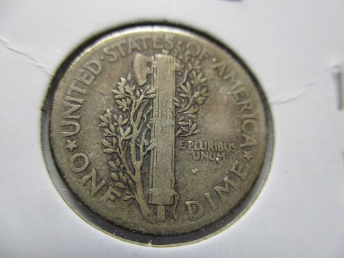 1938  Mercury Dime.  Item: 10 M38-08.
