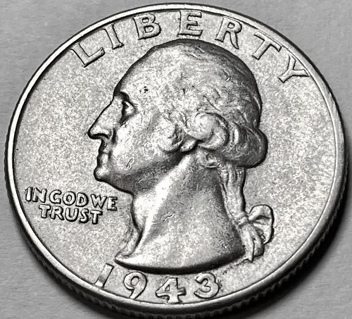 1943 P Washington Quarters