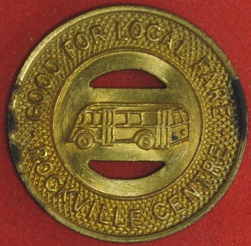 Rockville Center Bus Corp. (New York) Local Fare Token NY 785B